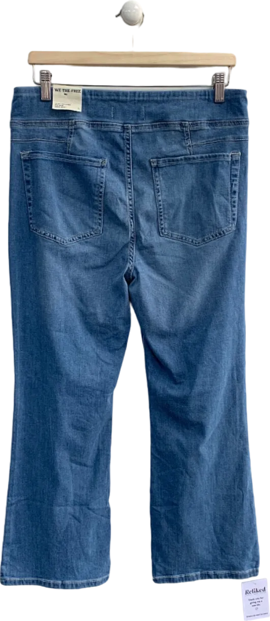 We The Free Blue In My Feelings Mid Rise Crop Boot Jeans L