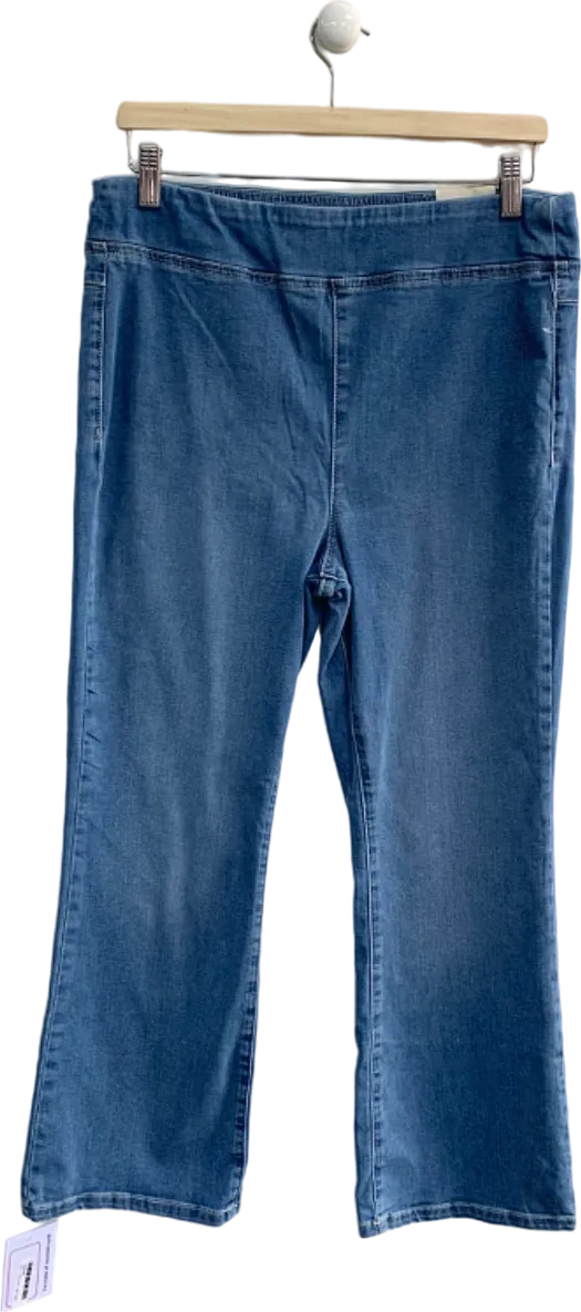 We The Free Blue In My Feelings Mid Rise Crop Boot Jeans L