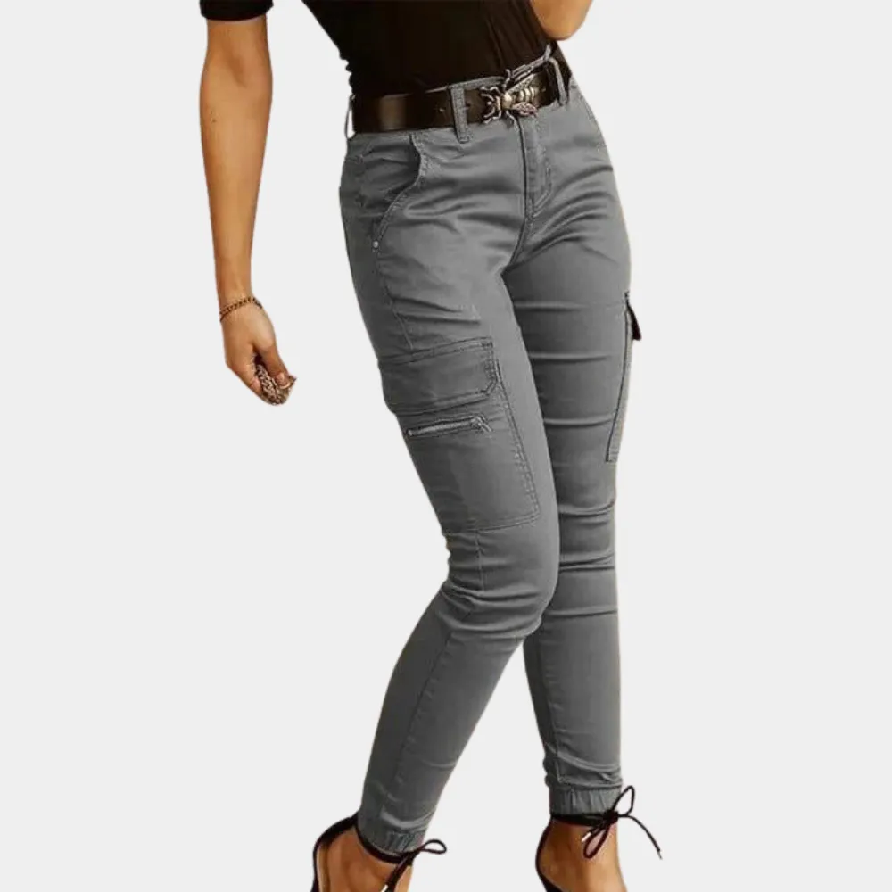 Women's casual cargo jeans