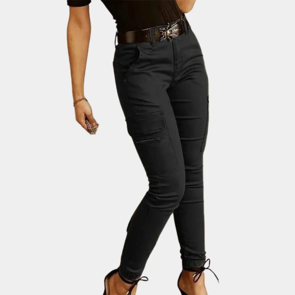 Women's casual cargo jeans