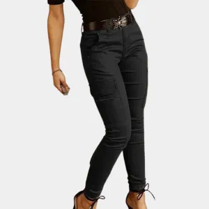 Women's casual cargo jeans