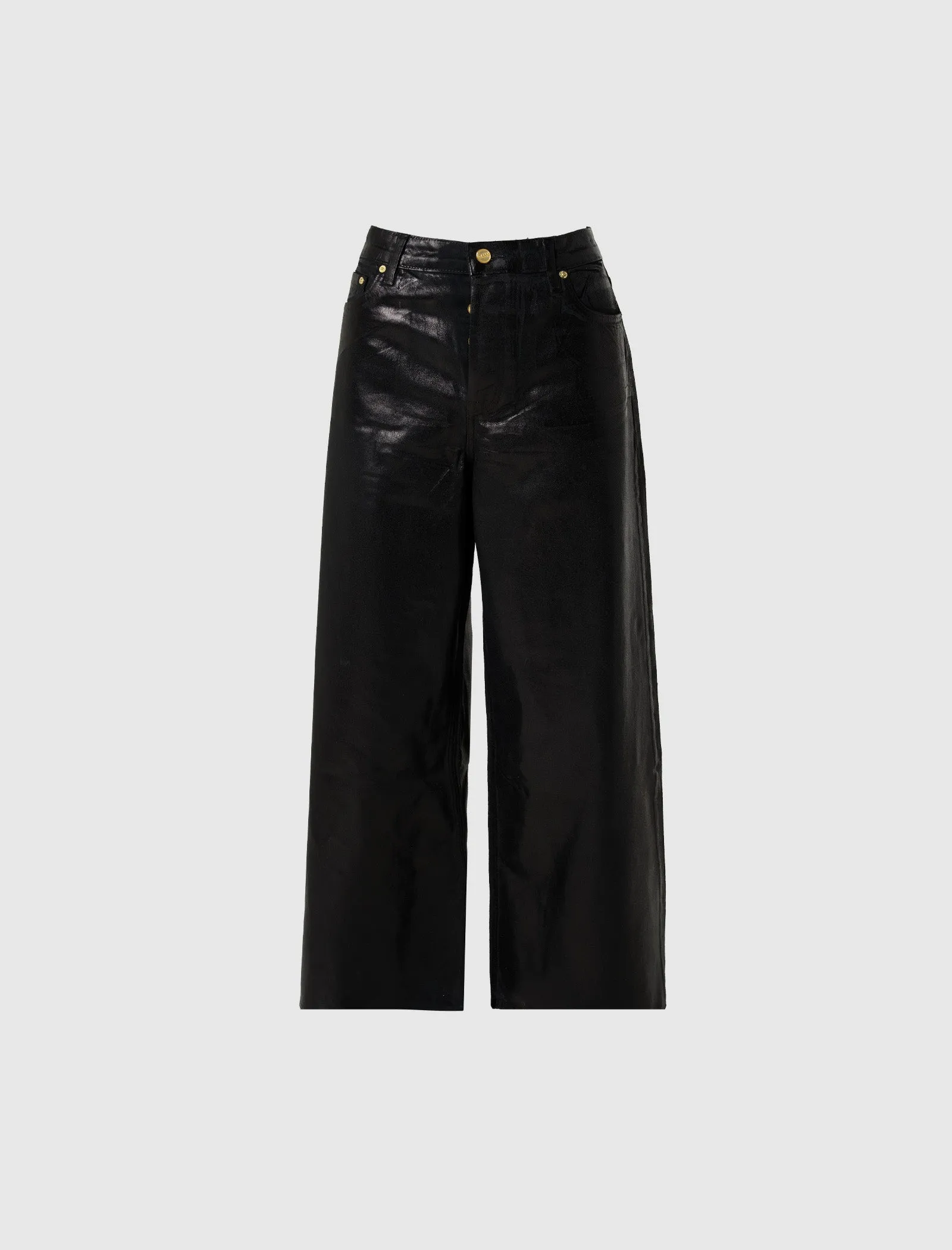 WOMEN'S FOIL DENIM WIDE JEAN