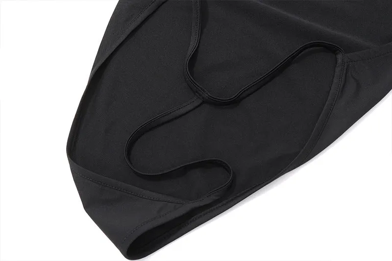 Women's New Sexy Hot Girl U-neck Hollow Out Elegant Slim Fit Long Sleeve Bodysuit C-240527-9