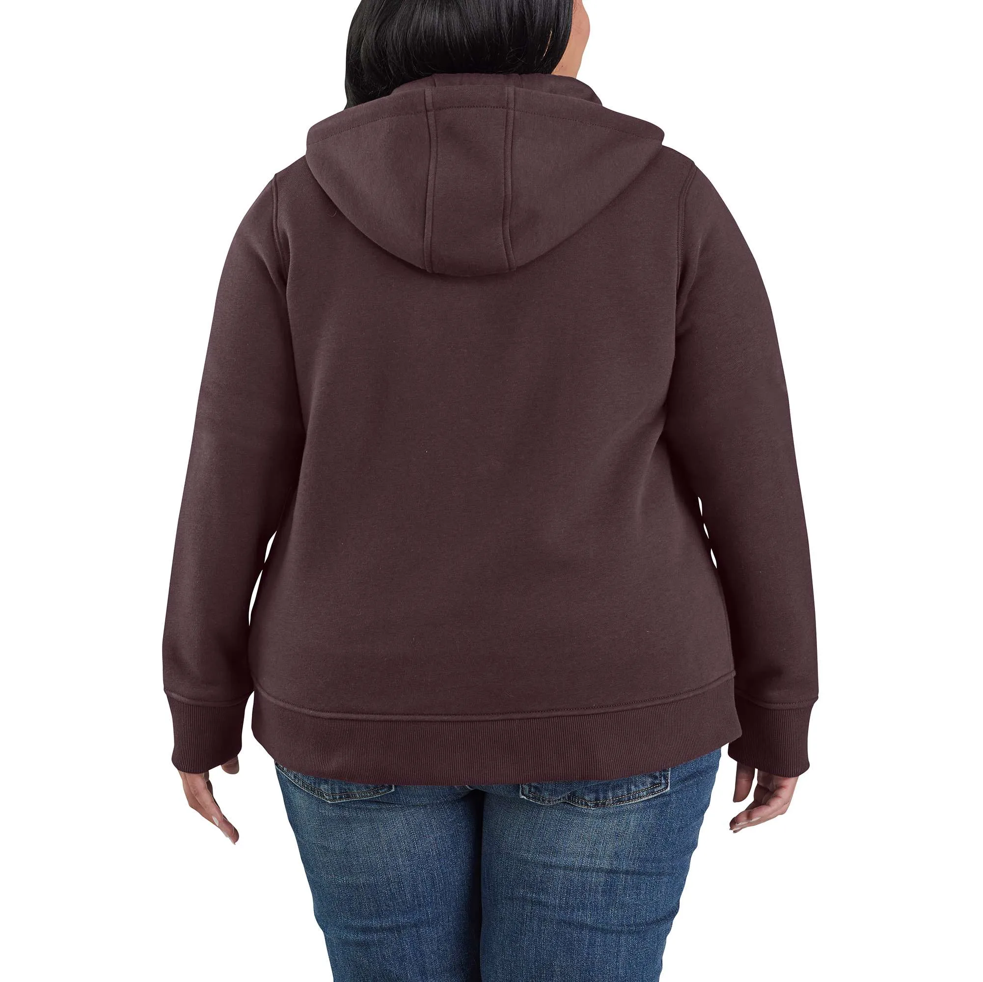 Women's Relaxed Fit Midweight Full-Zip Sweatshirt
