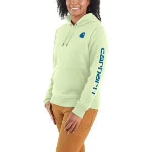 Women's Relaxed Fit Midweight Logo Sleeve Graphic Hoodie