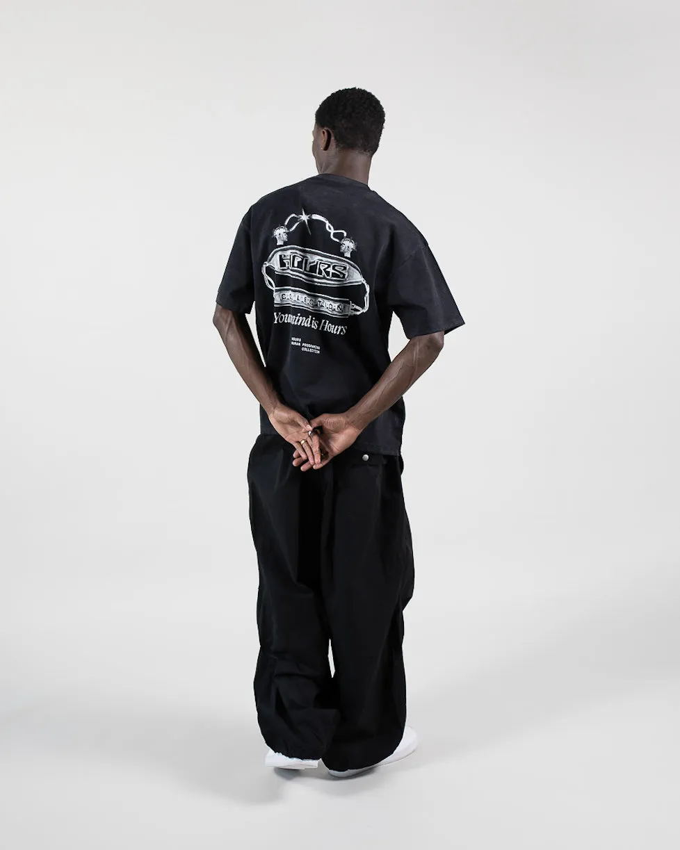 Your Mind is Hours T-Shirt - Vintage Black